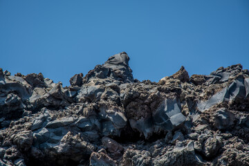 volcanic landscape of the island of Santorini