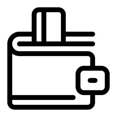 wallet line icon