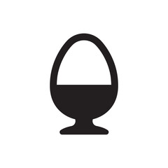 Obraz premium Egg vector icon. Egg flat sign design. Egg symbol pictogram. UX UI icon