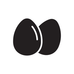 Egg vector icon. Egg flat sign design. Egg symbol pictogram. UX UI icon