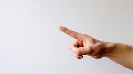 hand pointing at something