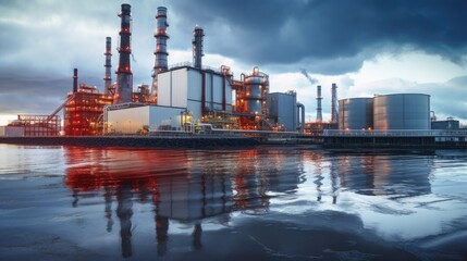 Obraz premium oil refinery plant