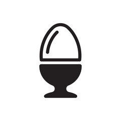 Egg vector icon. Egg flat sign design. Egg symbol pictogram. UX UI icon