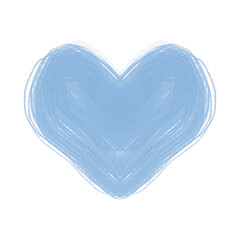 The blue heart shape cute design decoration