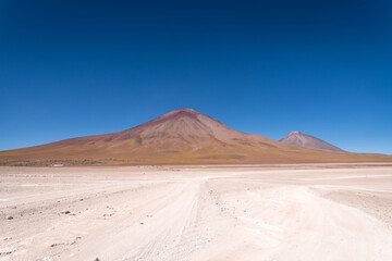 Fototapeta na wymiar volcanic landscape in the bolivian altiplano