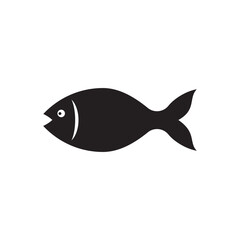 Obraz premium Fish vector icon. Fish flat sign design. Fish symbol pictogram. UX UI icon