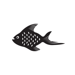 Fish vector icon. Fish flat sign design. Fish symbol pictogram. UX UI icon