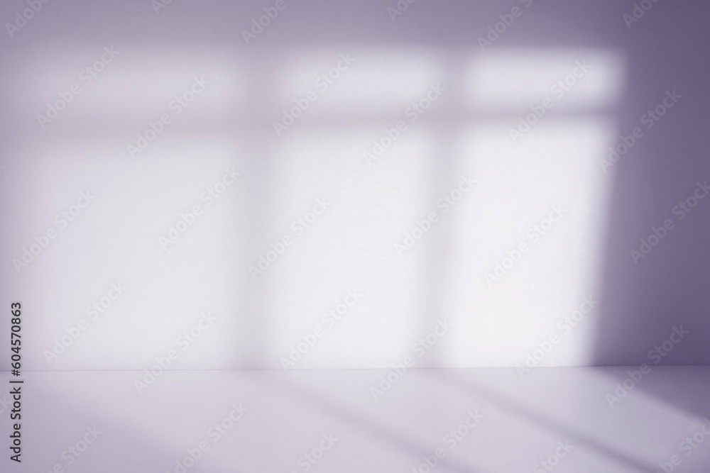 Poster natural window shadow light room. minimal backdrop for product display