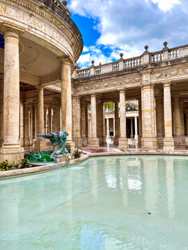 view of Terme Tettuccio in Montecatini terme, Tuscany, Italy