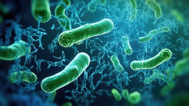 3d rendered illustration of bacteria