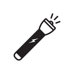 Flashlight vector icon. Flashlight flat sign design. Flashlight symbol pictogram. UX UI icon