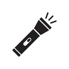 Flashlight vector icon. Flashlight flat sign design. Flashlight symbol pictogram. UX UI icon