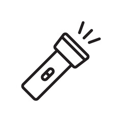 Flashlight vector icon. Flashlight flat sign design. Flashlight symbol pictogram. UX UI icon