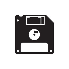 Floppy disk vector icon. Diskette flat  sign design. Save icon. Disk symbol pictogram. UX UI icon