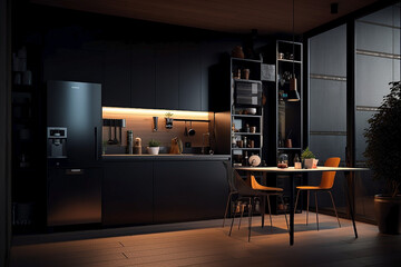 modern kitchen interior