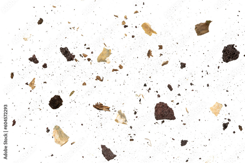 Aufkleber dirty explosion particle. abstract stone and dust texture