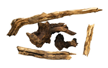 Group of dead wood pieces element