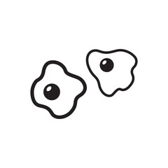 Fried egg vector icon. Fried egg flat sign design. Egg symbol pictogram. UX UI icon