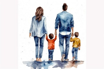 family with children