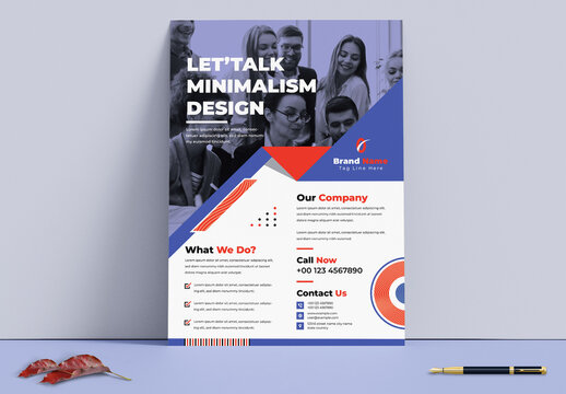 Let'Talk Minimalism Flyer Design