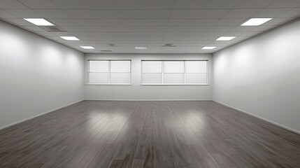 Empty room which just needs to be arranged for a homely environment or an office, but it is also a perfect location for a gallery. Generative AI Technology 