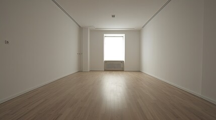 Obraz premium Empty room which just needs to be arranged for a homely environment or an office, but it is also a perfect location for a gallery. Generative AI Technology 