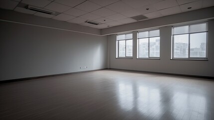 Fototapeta premium Empty room which just needs to be arranged for a homely environment or an office, but it is also a perfect location for a gallery. Generative AI Technology 