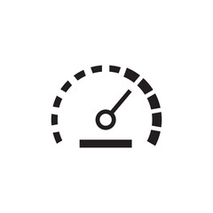 Vector meter flat icon. Gauge vector icon. Speedometer measurement sign. Gauge symbol pictogram. UX UI icon