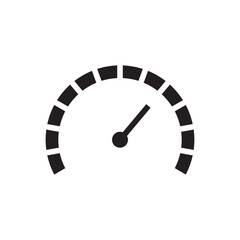 Vector meter flat icon. Gauge vector icon. Speedometer measurement sign. Gauge symbol pictogram. UX UI icon