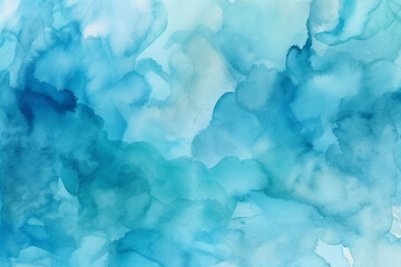 Abstract light blue watercolor for background, Generative AI