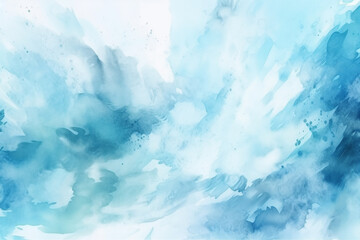 Obraz premium Abstract light blue watercolor for background, Generative AI