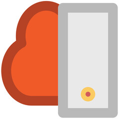 Grab this icon design of cloud networking 
