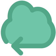 Obraz premium Grab this icon design of cloud networking 