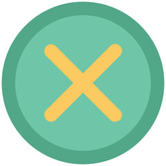 Fototapeta premium Icon of a delete bold line design