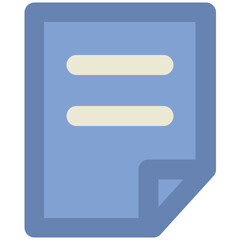 Obraz premium A document bold line icon design