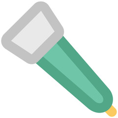 Microphone with wire, bold line icon