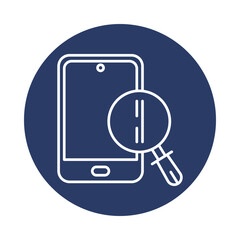 search, find, phone, magnifying glass, mobile, mobile find icon