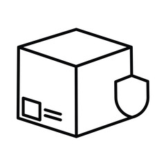 shipping, box, location pin, world, location, parcel delivery icon