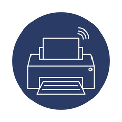 printer, wifi, fax, electronic device, digital printer icon