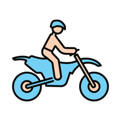 bike, riding, man, motorbike, motor cycle, rider, bike rider icon