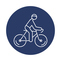 bicycle, cycle, man, road, cycling, bicycle icon