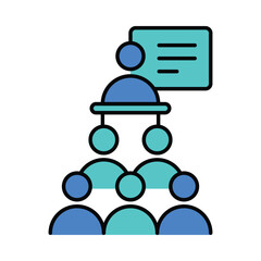 training, teaching, teacher, student, board, education icon