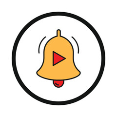 notification, tone, video, video notification icon
