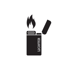 Lighter icon. Lighter vector icon. Fire lighter flat sign design. UX UI icon