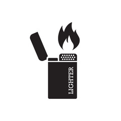 Lighter icon. Lighter vector icon. Fire lighter flat sign design. UX UI icon