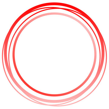 red circle outline transparent