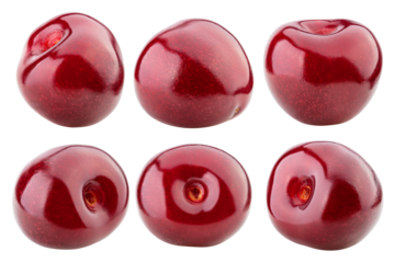 Cherry isolated on white background, full depth of field