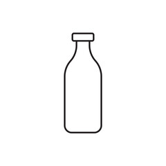 Milk bottle vector icon. Natural milk flat sign design. Milk symbol pictogram. UX UI icon