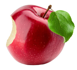 Apple isolated on white background, full depth of field