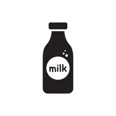 Milk bottle vector icon. Natural milk flat sign design. Milk symbol pictogram. UX UI icon